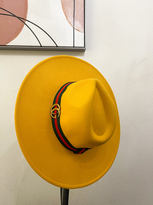 Bianca Fedora Hat (Mustard)