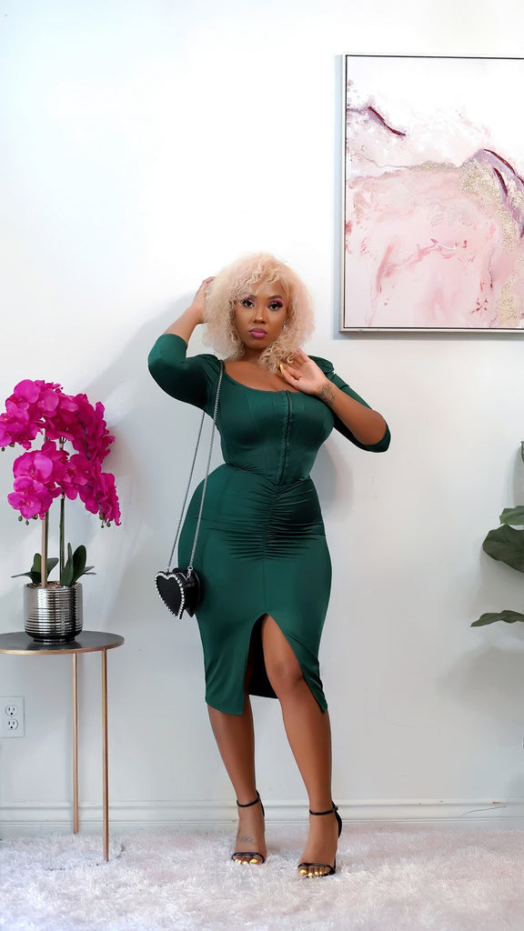 Tanya Corset Dress (Green)