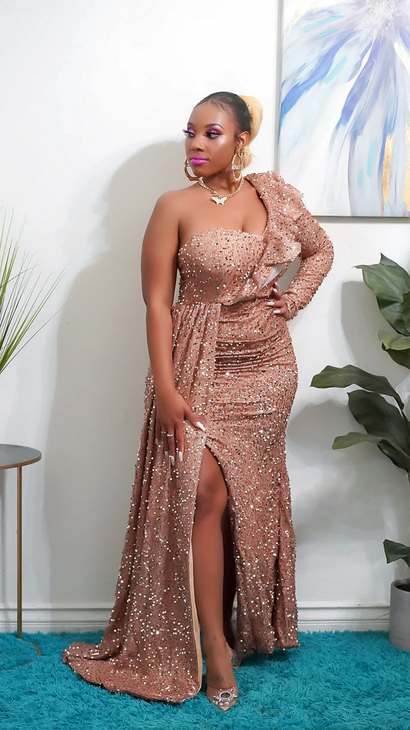 Tina Sequins Maxi (Gold)