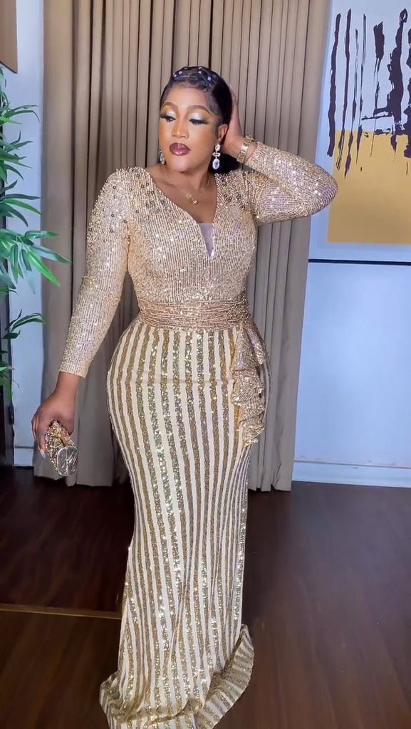 Tamie Sequins Maxi (Gold)