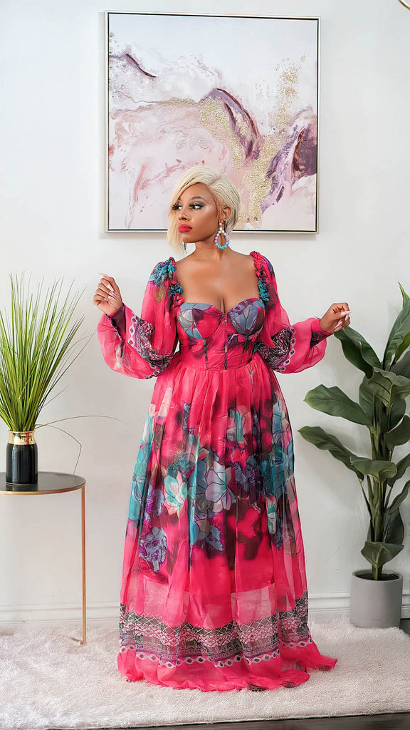 NIKKI CORSET MAXI (PINK)