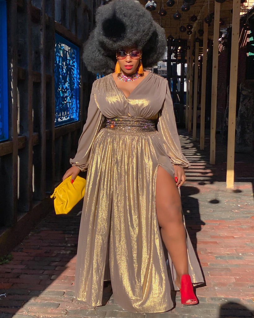 GOLD SHIMMER MAXI