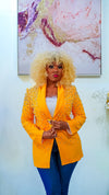 Pearled Blazer (Yellow)