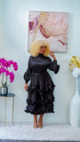 Vera Plisse Dress (Black)
