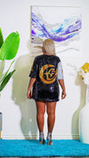 Sequins Shirt Dress
