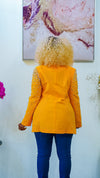 Pearled Blazer (Yellow)