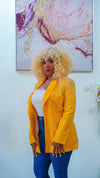 Pearled Blazer (Yellow)