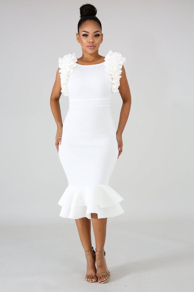 LYNN RUFFLE DRESS