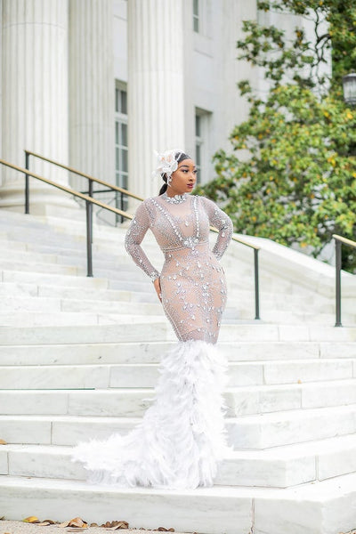 CRYSTALS AND FEATHERS MAXI