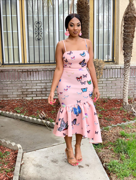 3D BUTTERFLY SKIRT SET