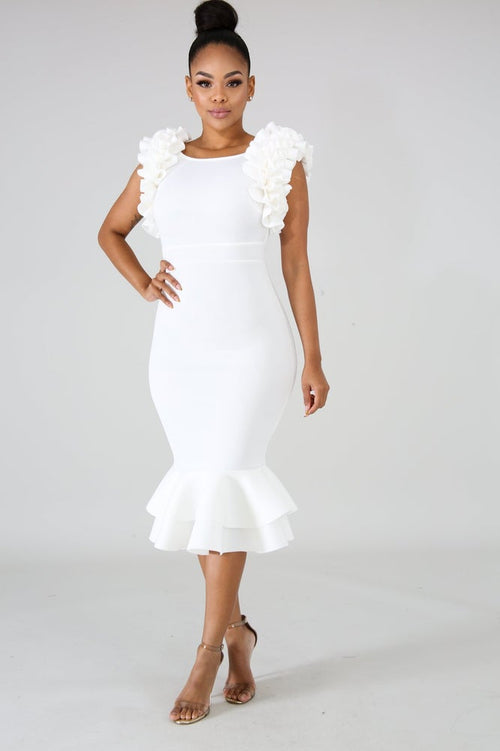 LYNN RUFFLE DRESS