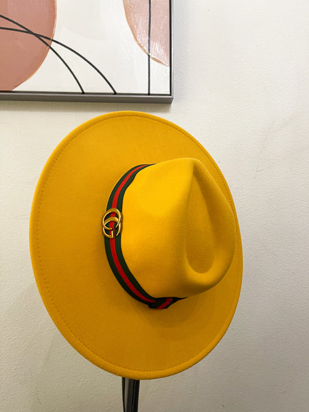 Bianca Fedora Hat (Mustard)
