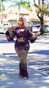 SNAZZY LUXE DRESS (PURPLE)