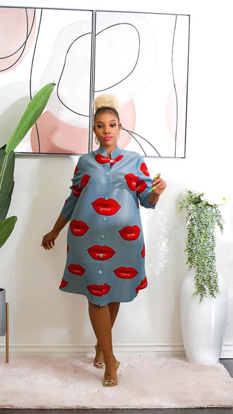 Lips and Kisses Dress