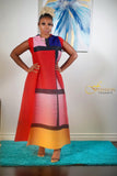 MAVY COLOR BLOCK DRESS