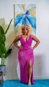 Lexi Luxe Beaded Fringe Maxi