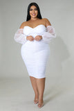 Dina Dress-Plus (White)