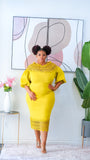 Elena Dress (Lime)