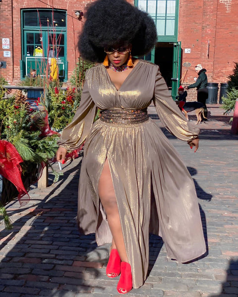 GOLD SHIMMER MAXI