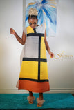 MAVY COLOR BLOCK DRESS