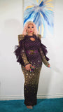 SNAZZY LUXE DRESS (PURPLE)