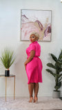 DENCIA DRESS (FUCHSIA)