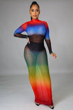 RAINBOW CRYSTAL DRESS