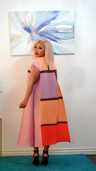 MAVY COLOR BLOCK DRESS