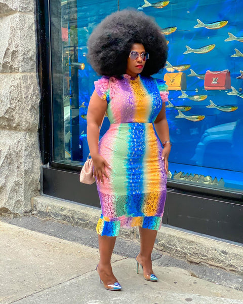 COLOR MY WORLD LACE DRESS