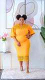 Elena Dress (Mustard)