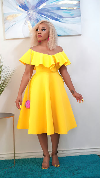 ALINA DRESS (YELLOW)