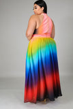 CRISS CROSS OMBRÉ MAXI