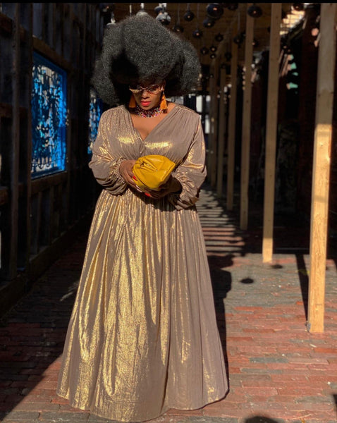 GOLD SHIMMER MAXI
