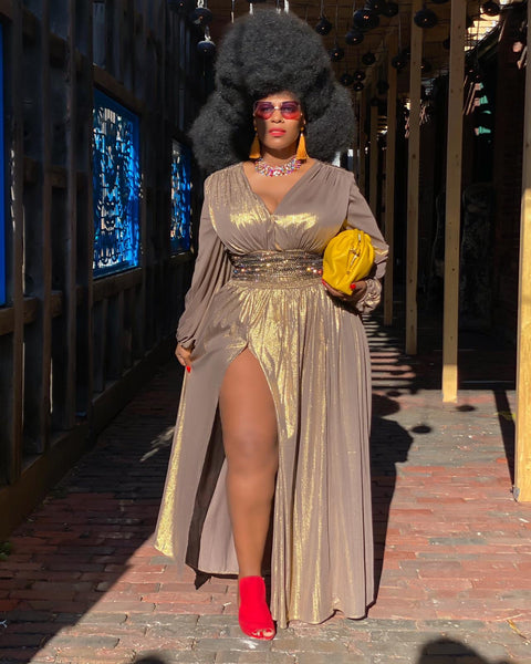GOLD SHIMMER MAXI