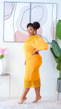 Elena Dress (Mustard)