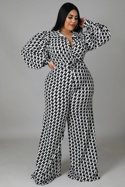 Nikky Houndstooth Jumpsuit