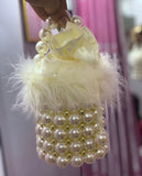 FURRY PEARL PURSE