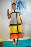 MAVY COLOR BLOCK DRESS