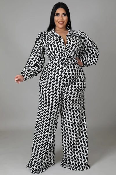 Nikky Houndstooth Jumpsuit