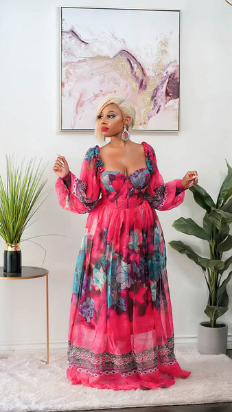 NIKKI CORSET MAXI (PINK)