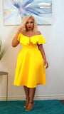 ALINA DRESS (YELLOW)