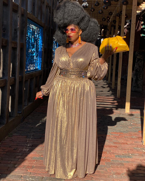GOLD SHIMMER MAXI