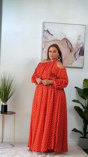 Leona Polka dot Maxi