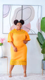Elena Dress (Mustard)
