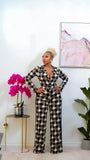 Opal Houndstooth Jumpsuit