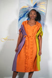 COLOR BLOCK DRESS
