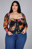 FLORAL CORSET TOP