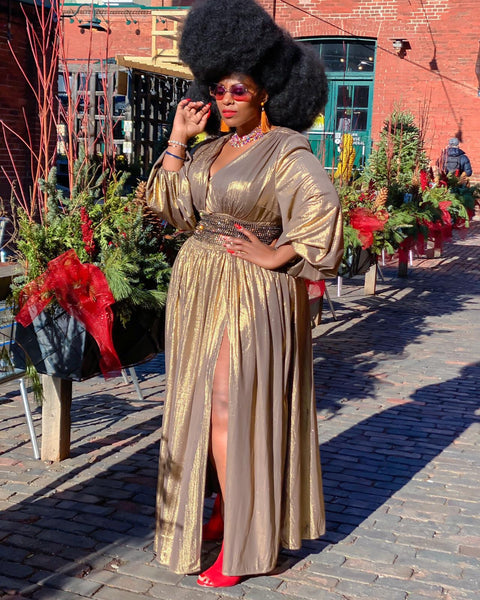 GOLD SHIMMER MAXI