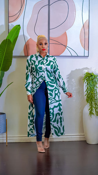Vera Shirt Dress (Green)