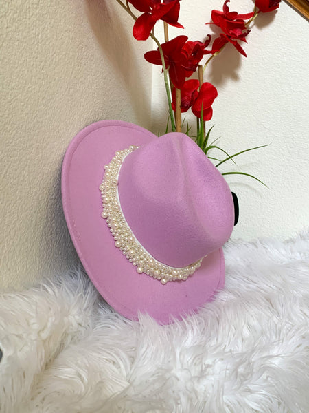 PEARLY FEDORA HAT